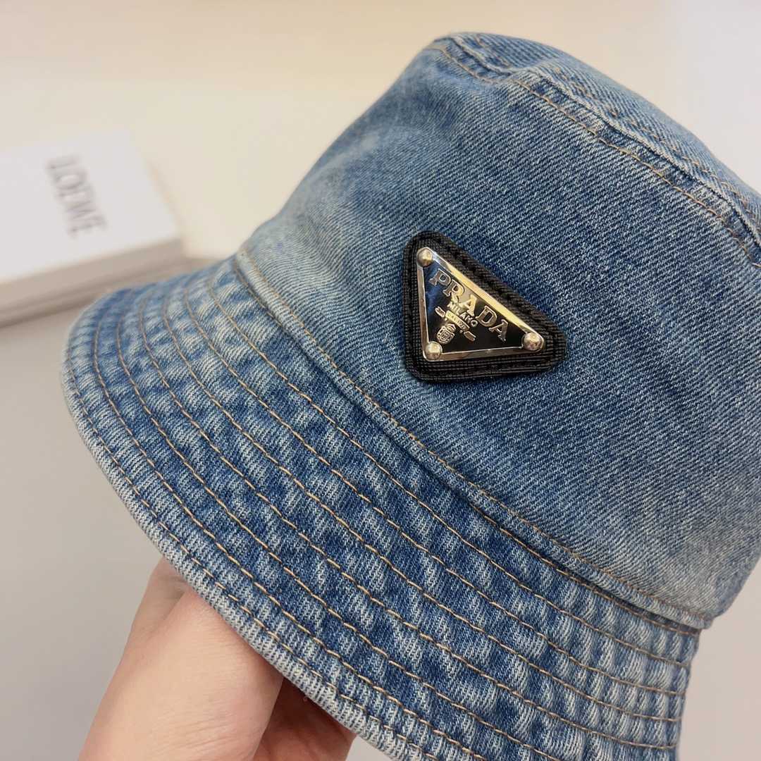 Prada Denim Bucket Hat - PerfectKickZ