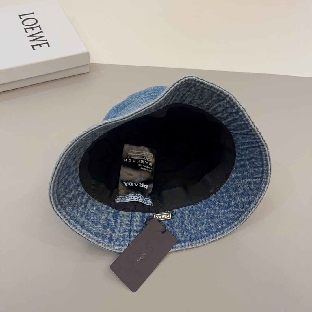 Prada Denim Bucket Hat - PerfectKickZ