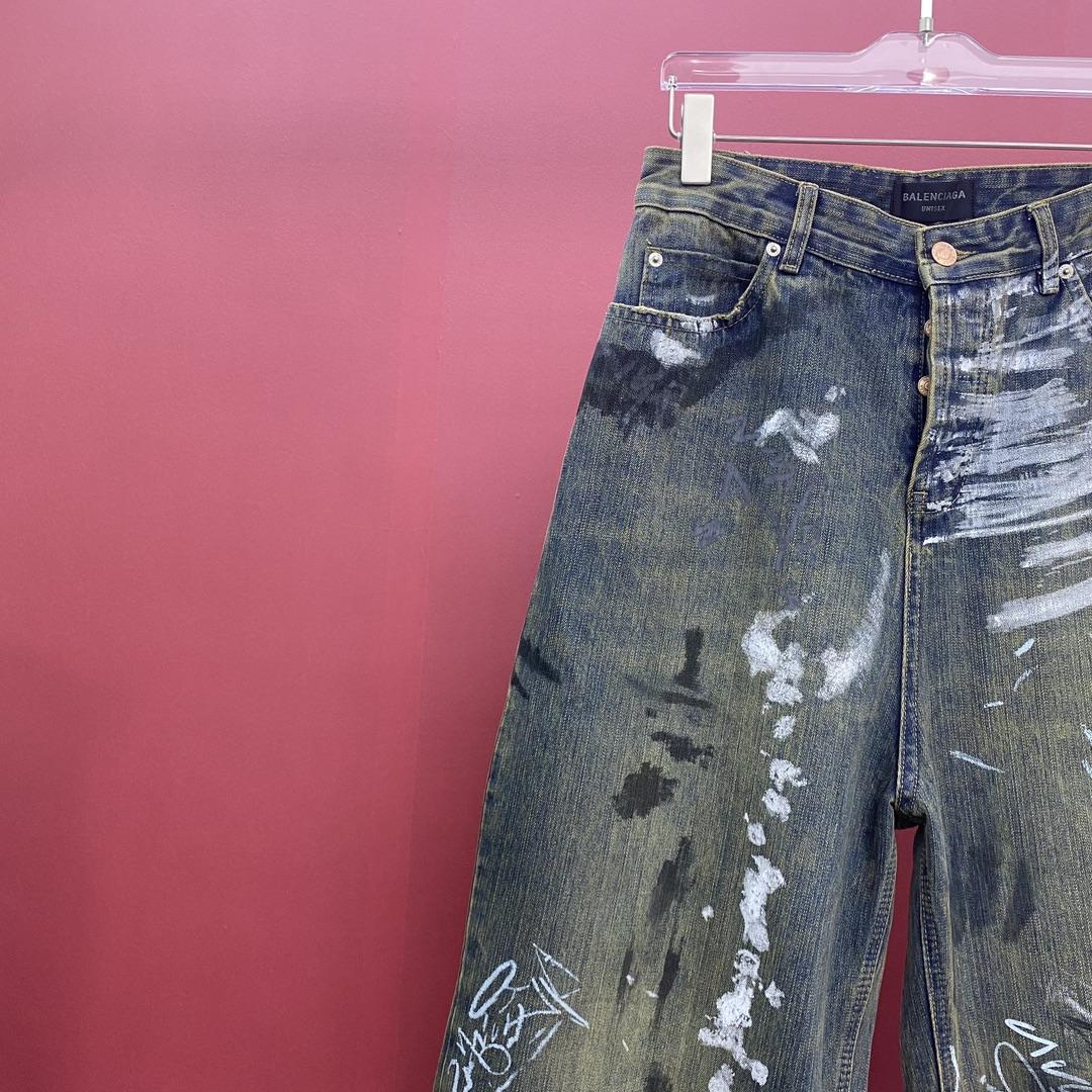 Balenciaga  Graffiti Baggy Jeans - PerfectKickZ