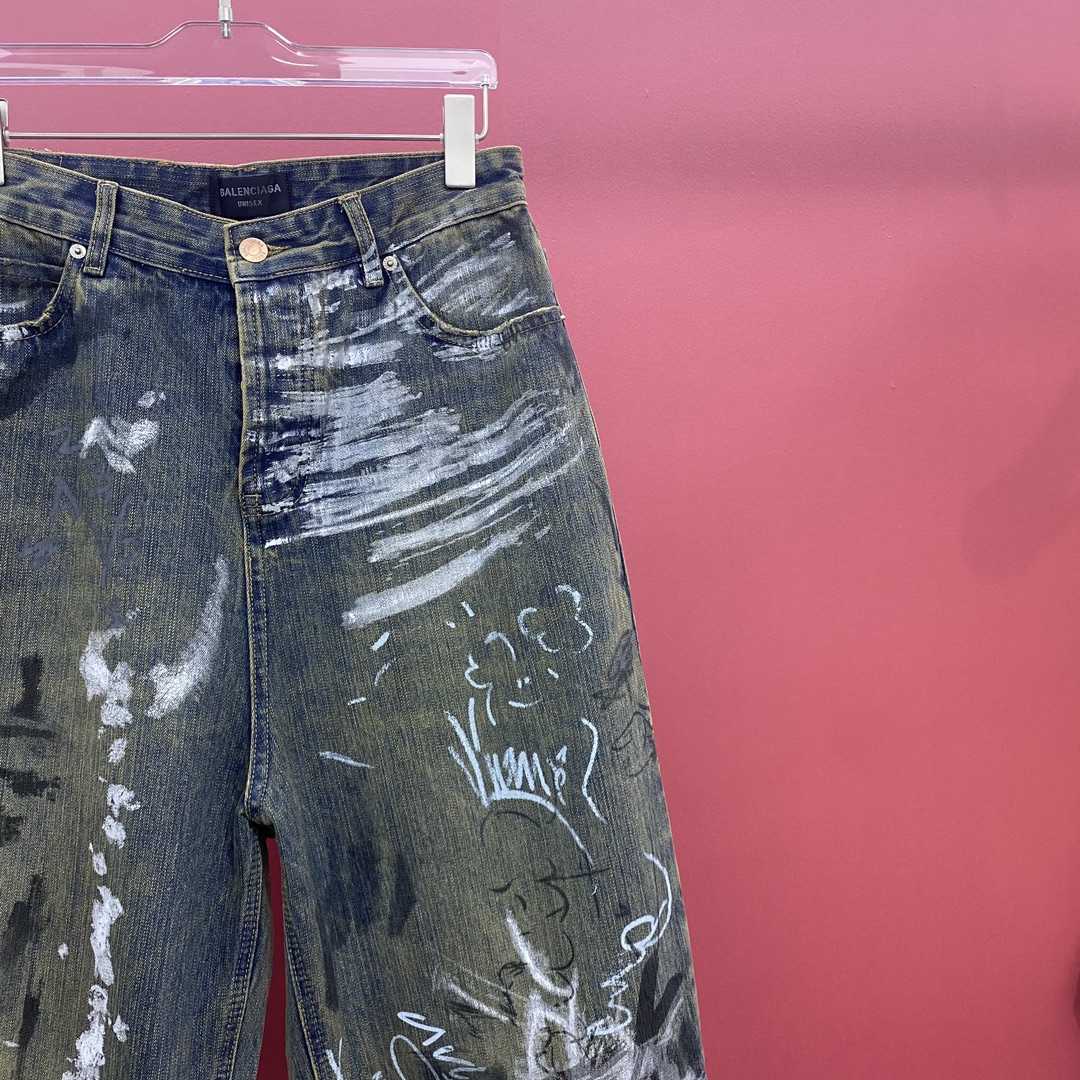 Balenciaga  Graffiti Baggy Jeans - PerfectKickZ