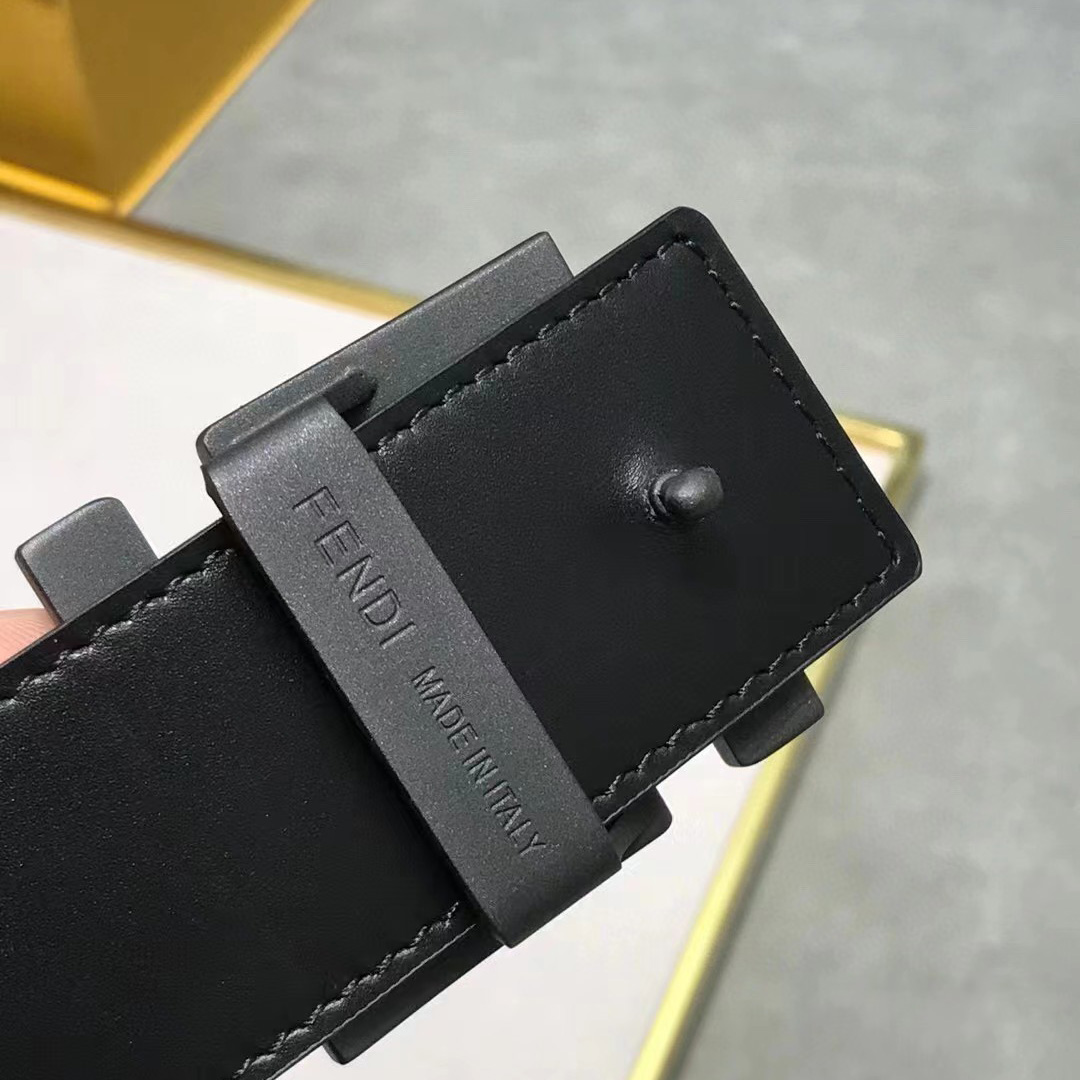 Fendi FF Logo-buckle Leather Belt - PerfectKickZ