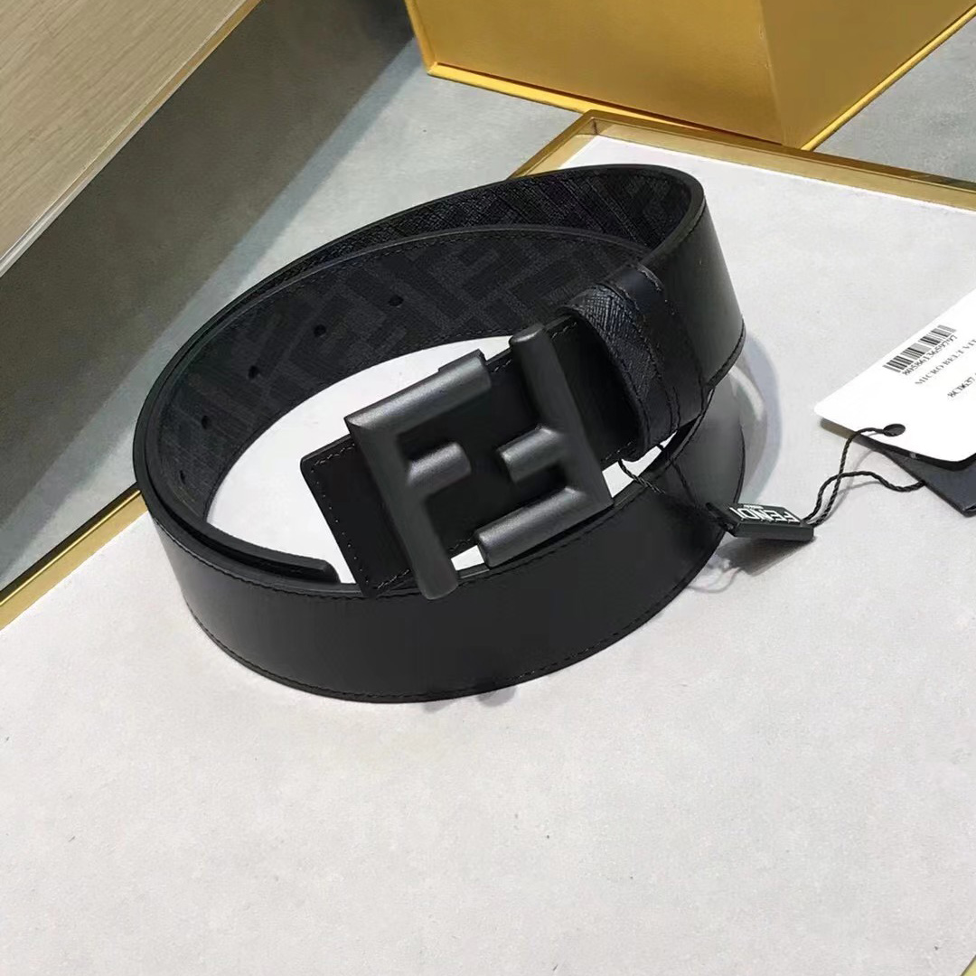 Fendi FF Logo-buckle Leather Belt - PerfectKickZ