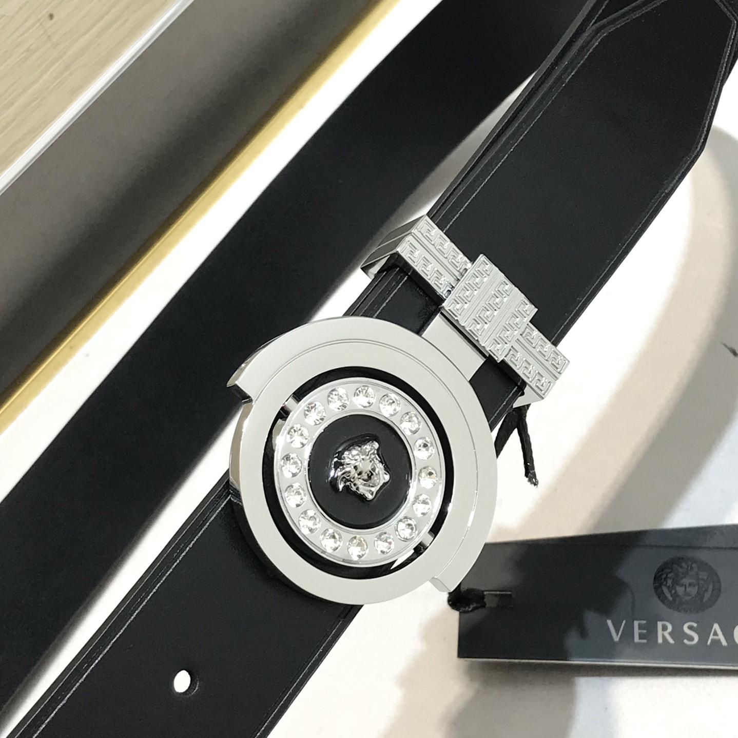 Versace Leather Belt   35mm - PerfectKickZ