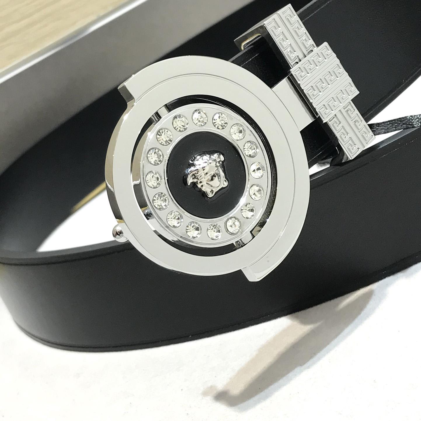 Versace Leather Belt   35mm - PerfectKickZ