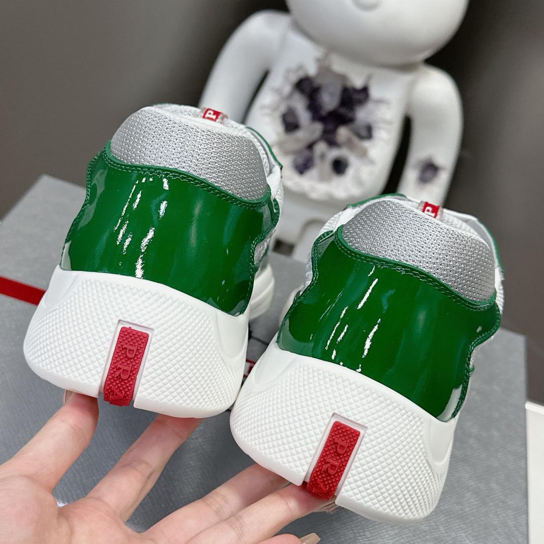 Prada Patent Leather And Technical Fabric Prada America's Cup Sneakers - PerfectKickZ