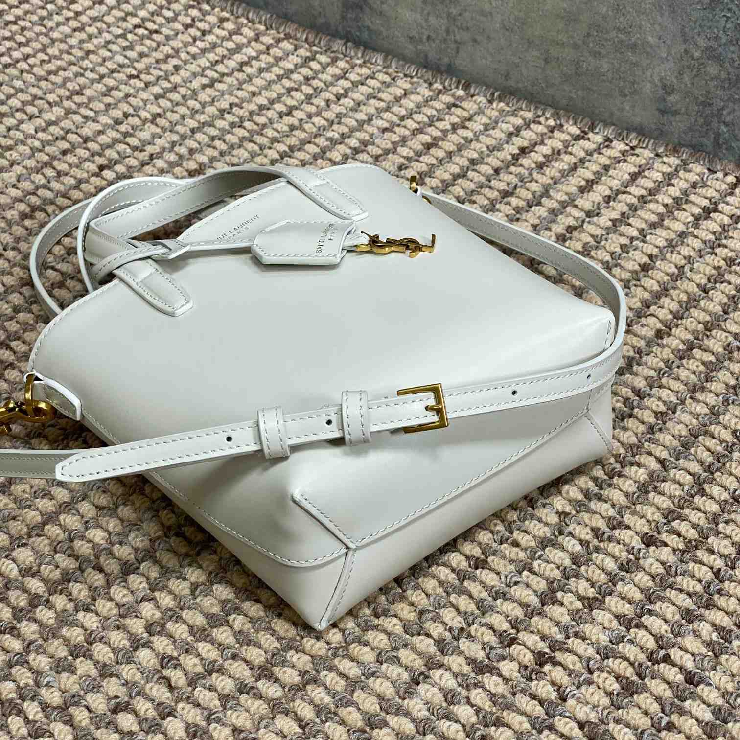 Saint Laurent Mini Toy Shopping Saint Laurent In Box Leather - PerfectKickZ