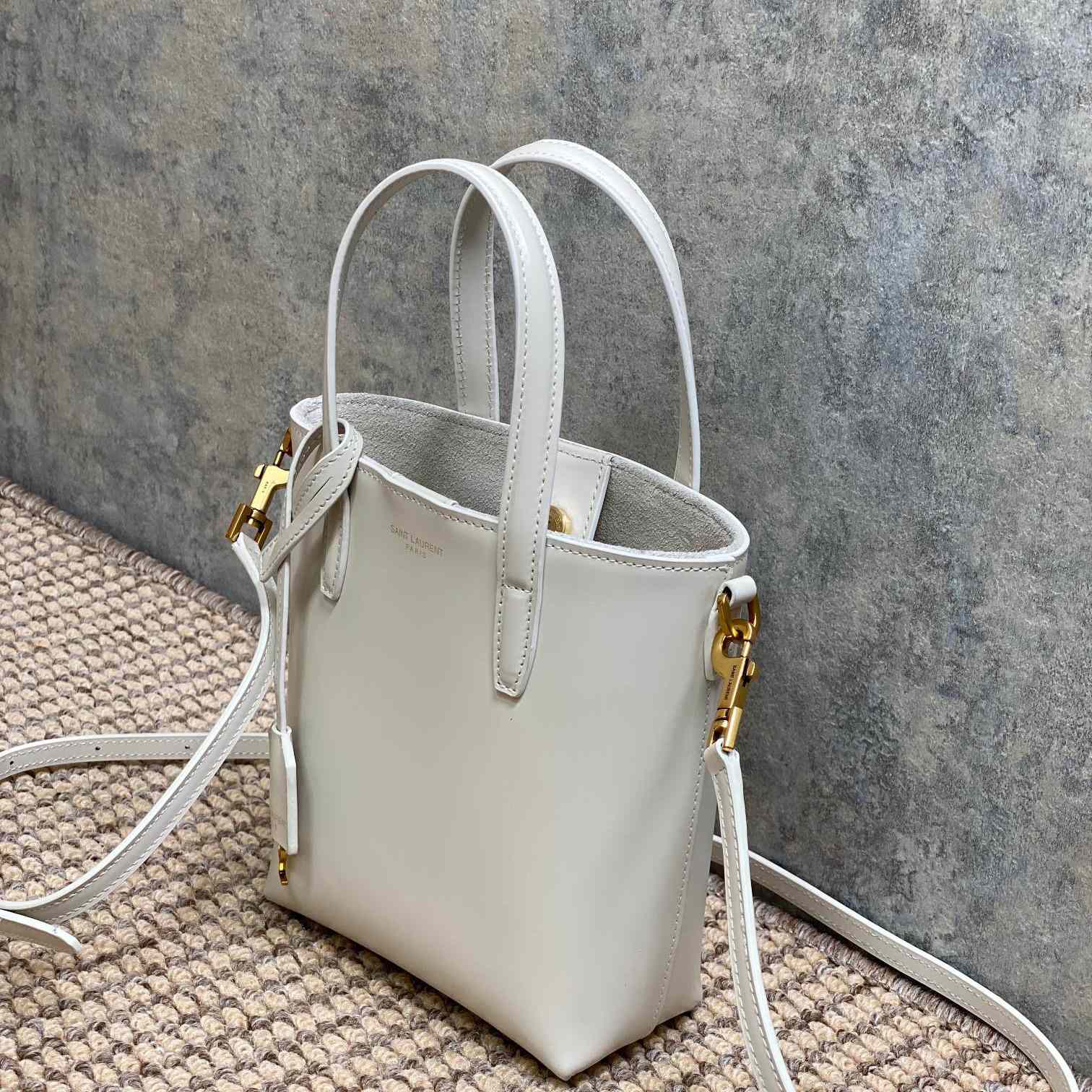 Saint Laurent Mini Toy Shopping Saint Laurent In Box Leather - PerfectKickZ