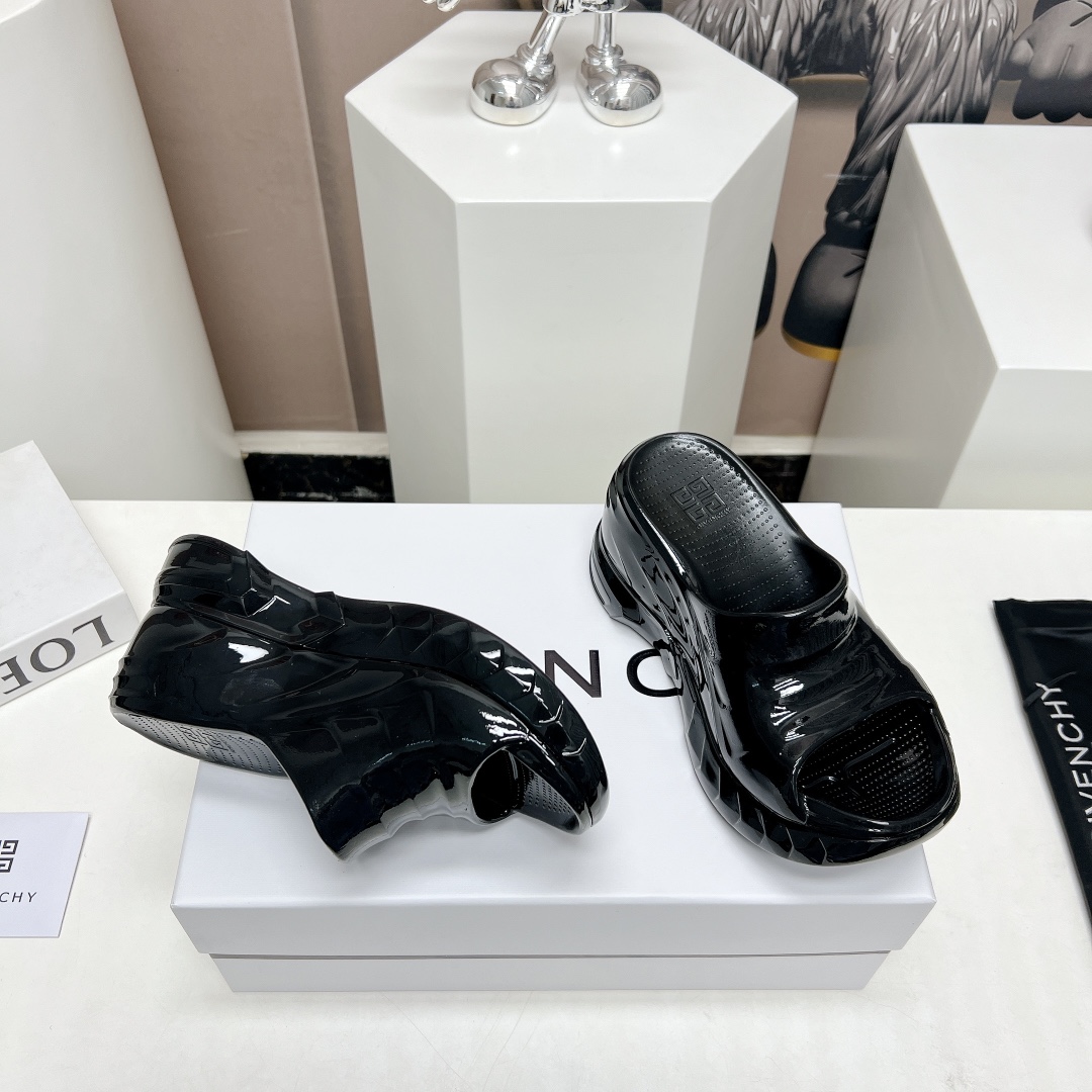 Givenchy Marshmallow Wedge Sandals In Rubber - PerfectKickZ