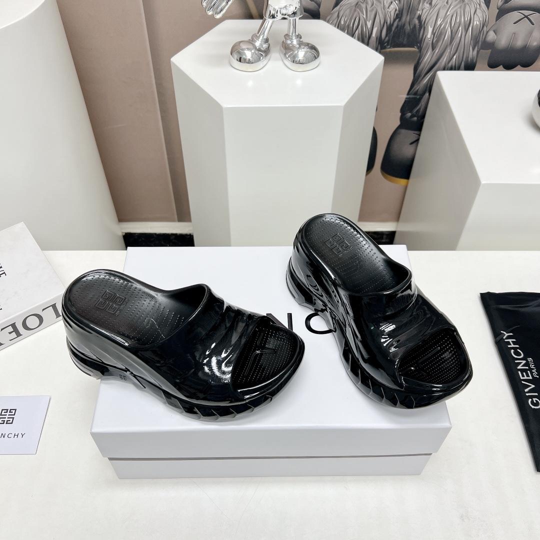 Givenchy Marshmallow Wedge Sandals In Rubber - PerfectKickZ