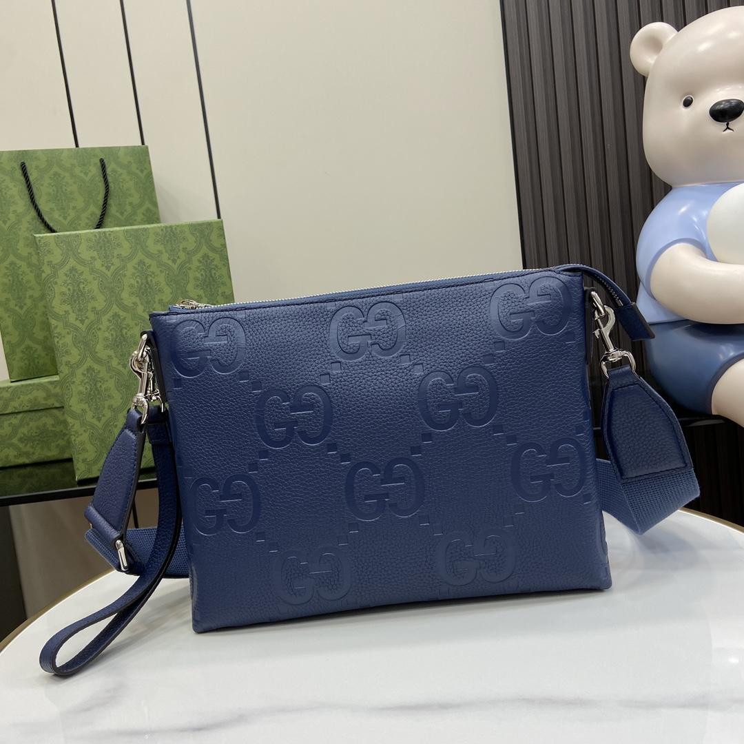 Gucci Jumbo GG Medium Messenger Bag - PerfectKickZ