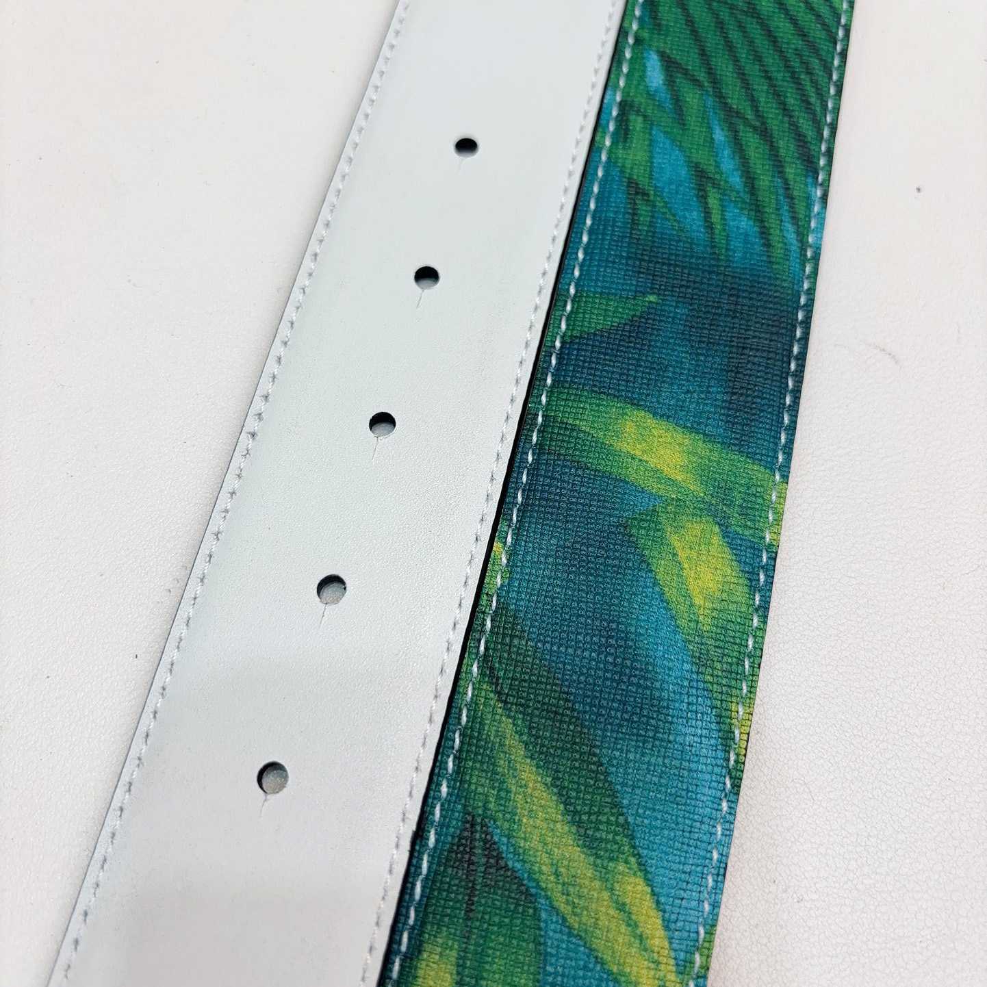 Versace Tiger La Medusa Leather Belt   40mm - PerfectKickZ