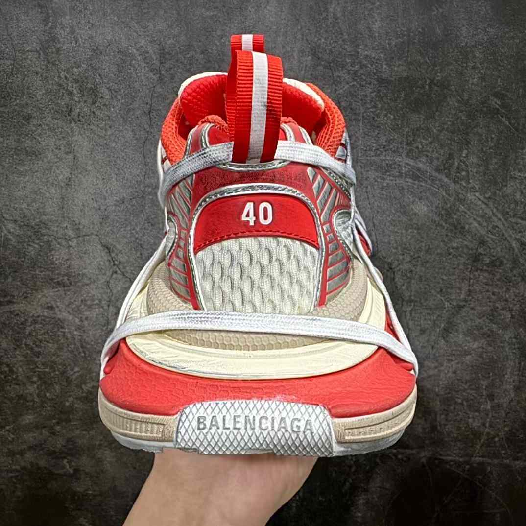 Balenciaga 3XL Extreme Lace Sneaker In Orange And Beige Mesh And Polyurethane - PerfectKickZ