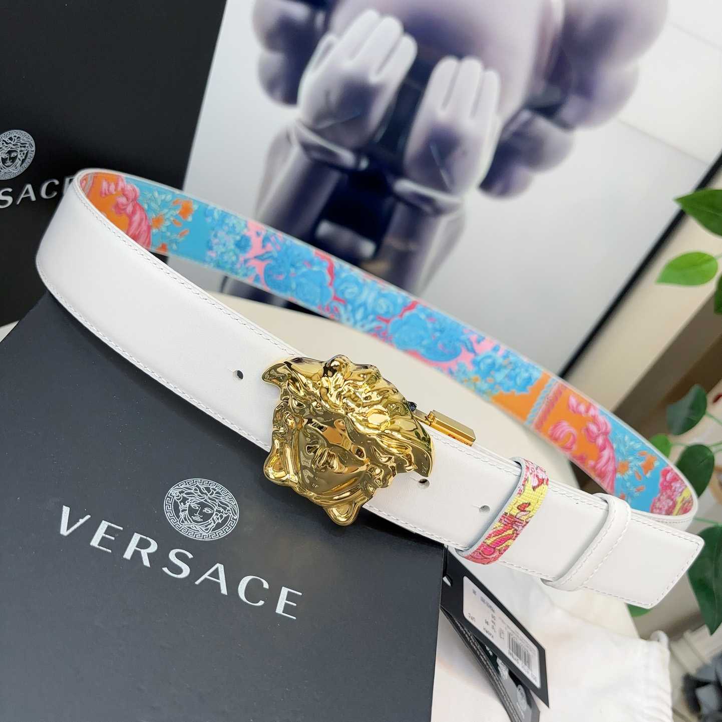 Versace Leather Waist Belt    40mm - PerfectKickZ