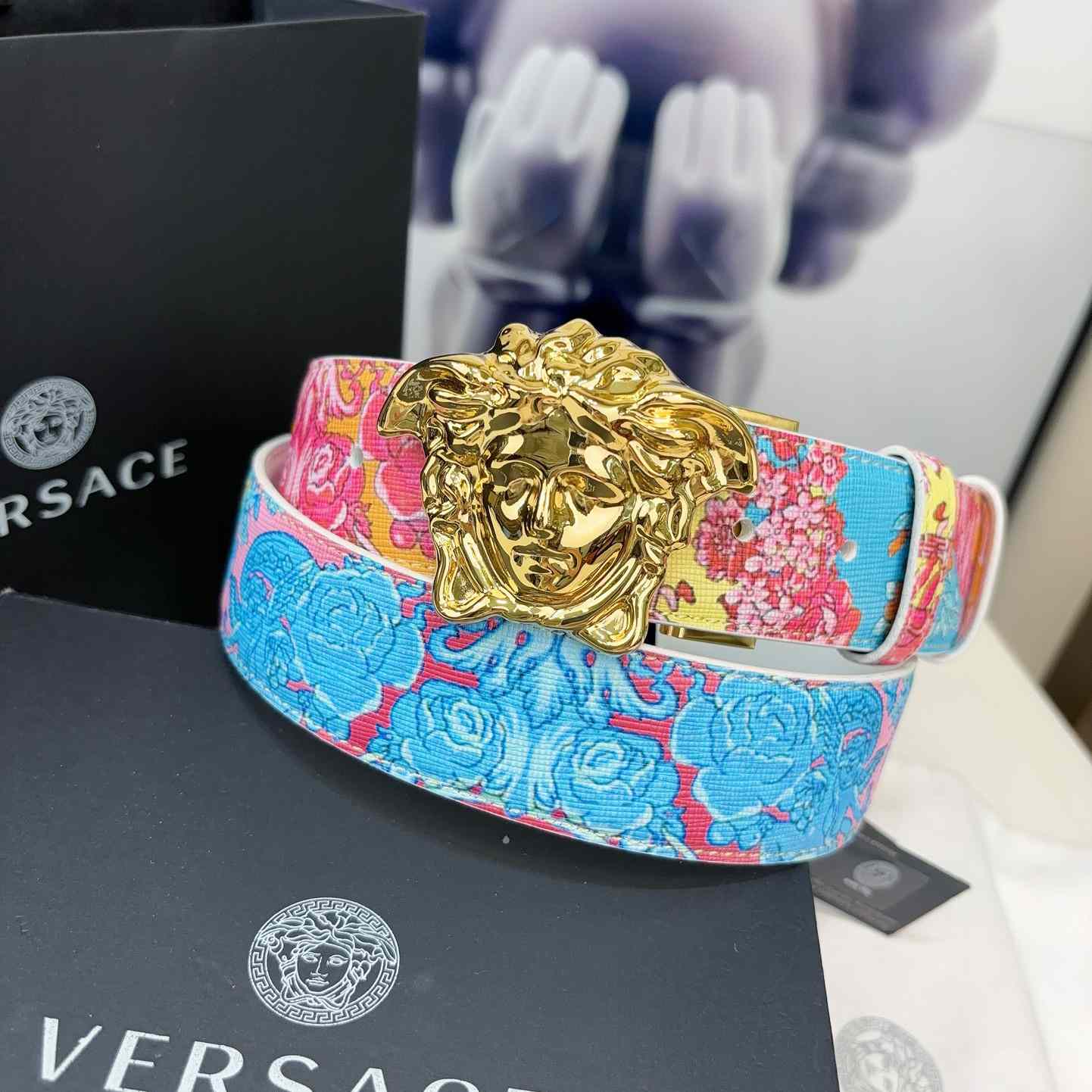 Versace Leather Waist Belt    40mm - PerfectKickZ