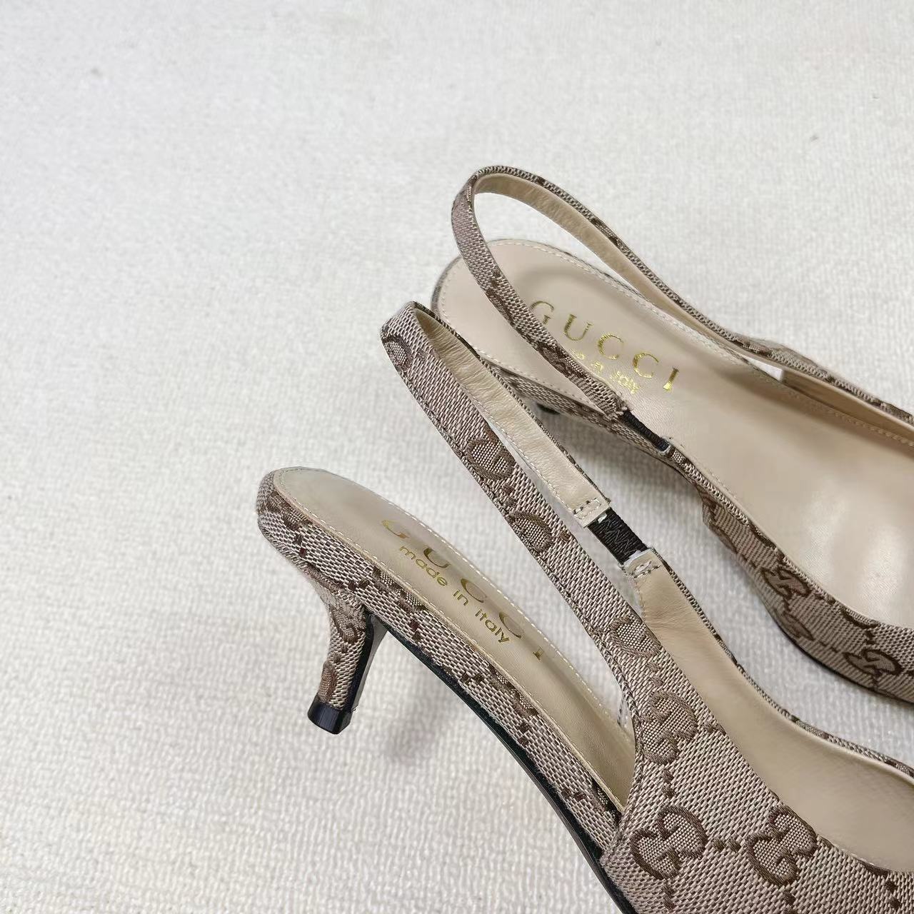Gucci Women's Horsebit Slingback Pump - PerfectKickZ