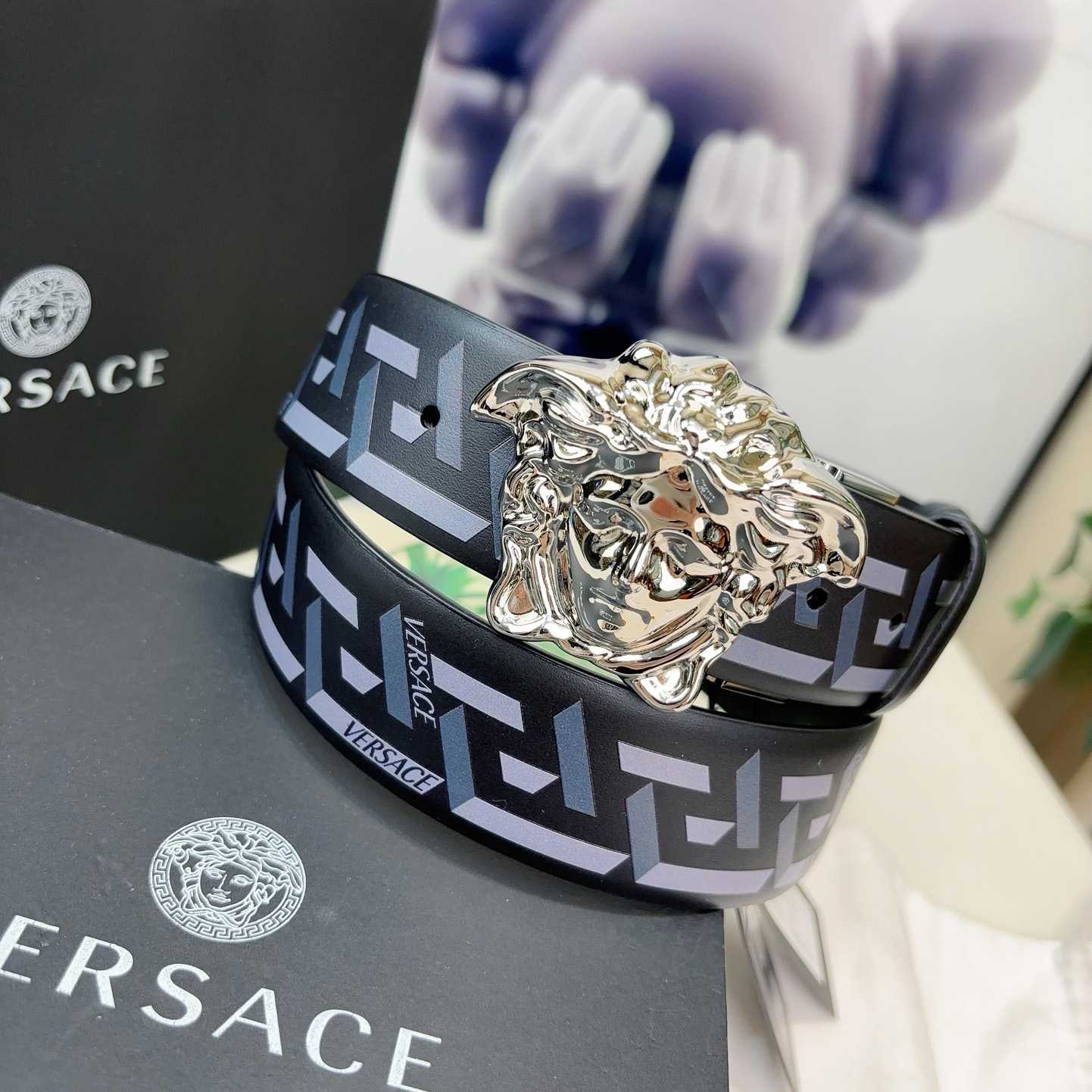 Versace Reversible Leather Belt    40mm - PerfectKickZ