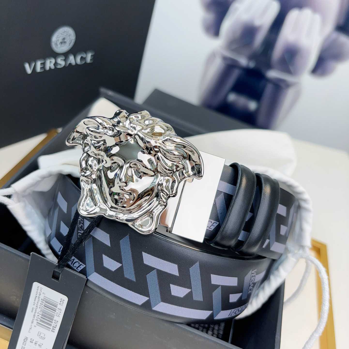 Versace Reversible Leather Belt    40mm - PerfectKickZ