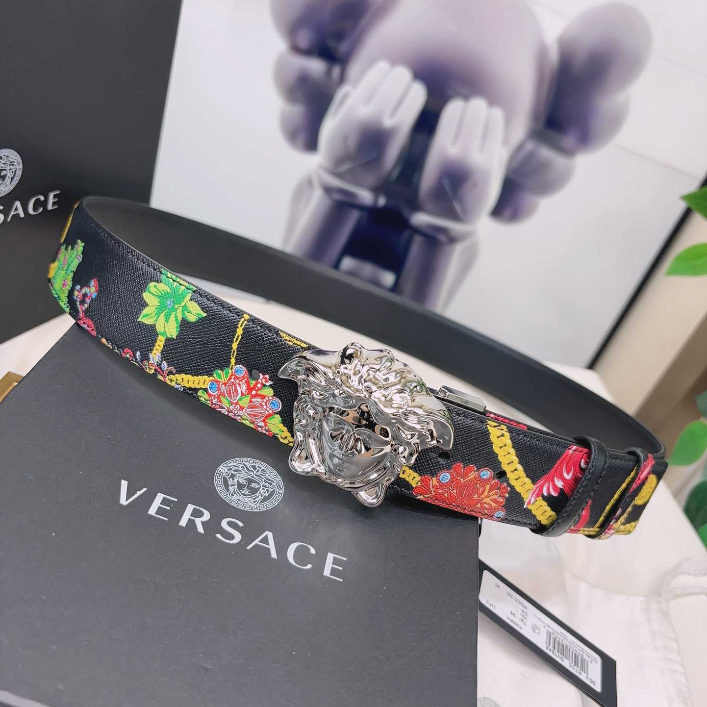 Versace Reversible Barocco Leather Belt  40mm - PerfectKickZ