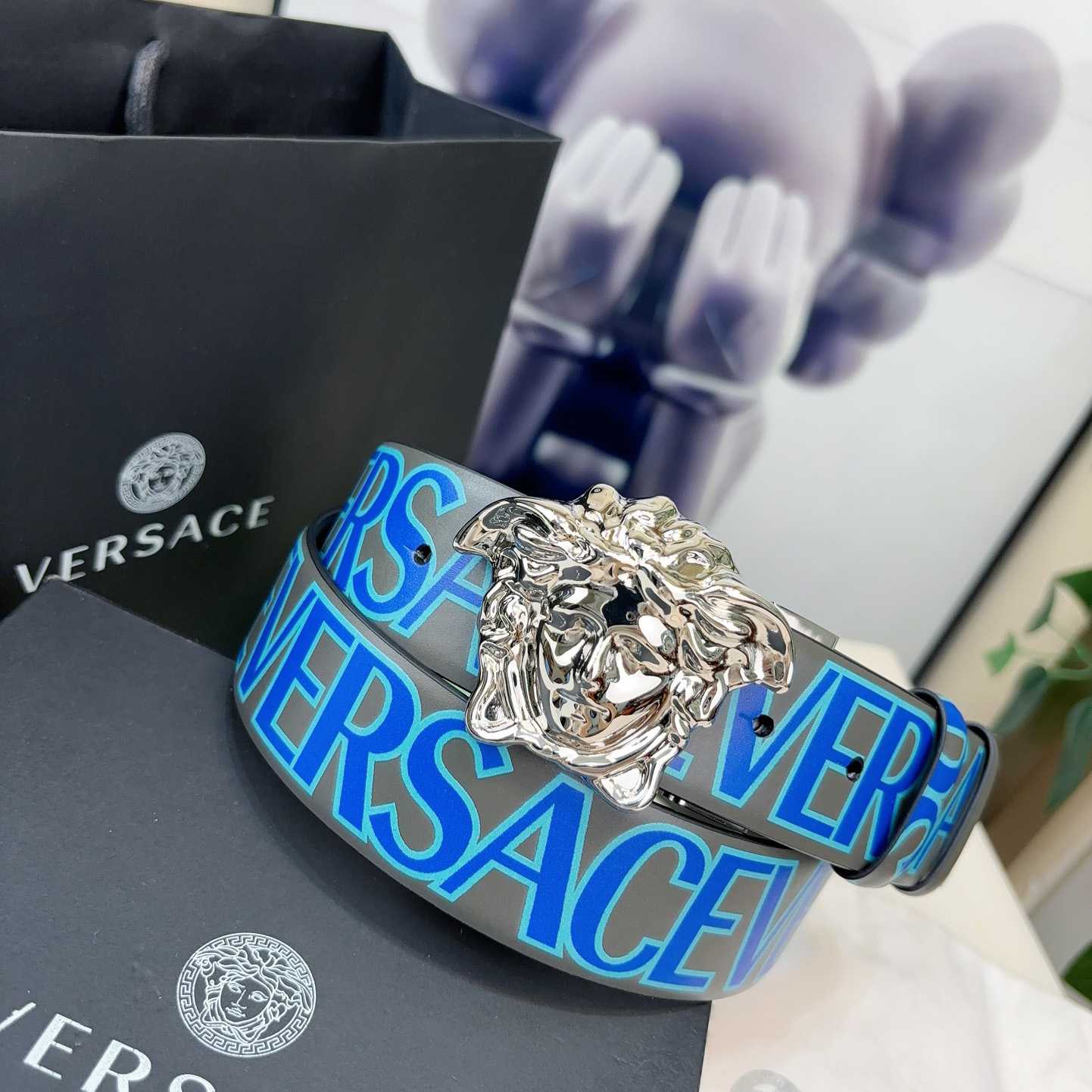 Versace Leather Belt   40mm - PerfectKickZ