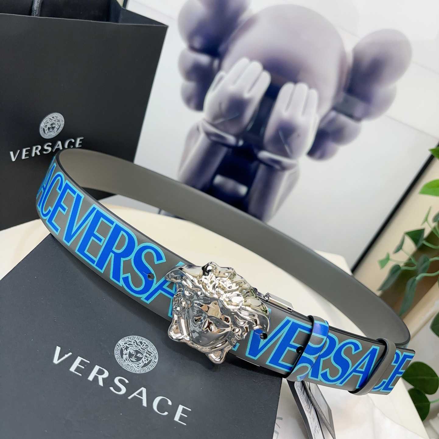 Versace Leather Belt   40mm - PerfectKickZ