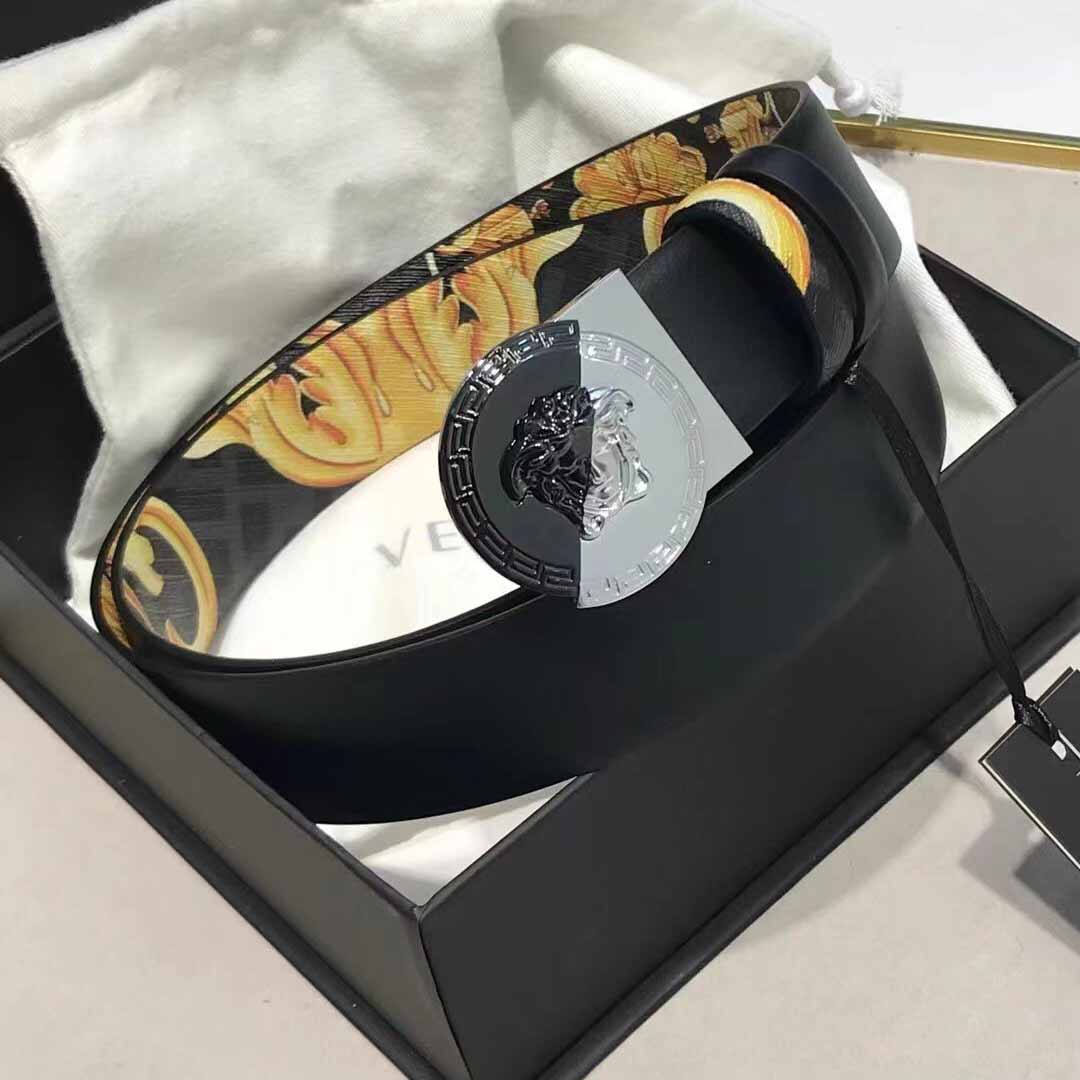 Versace Leather Belt   35mm - PerfectKickZ