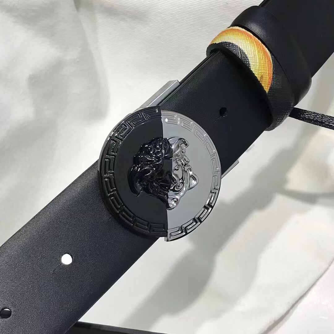 Versace Leather Belt   35mm - PerfectKickZ