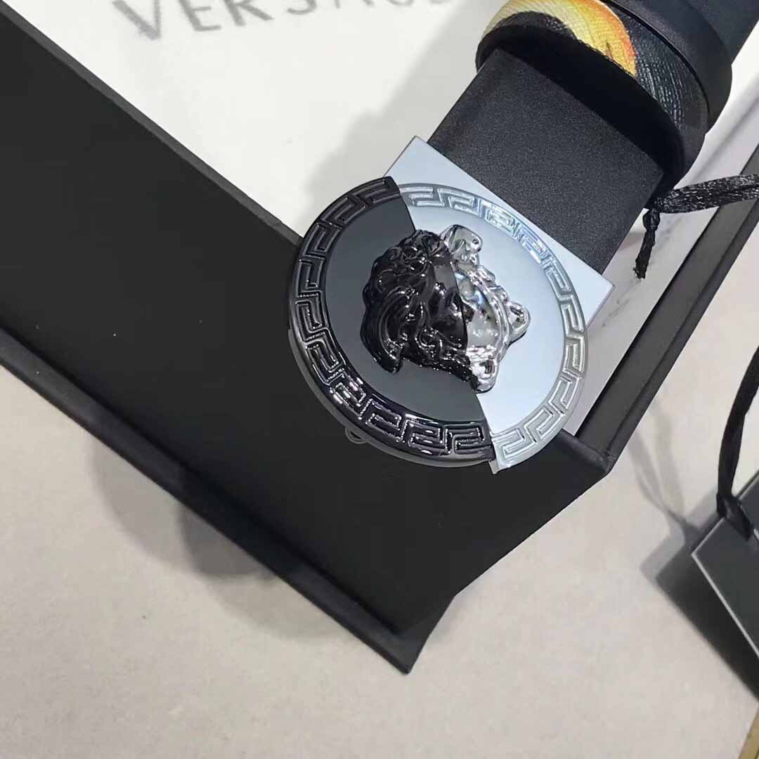 Versace Leather Belt   35mm - PerfectKickZ