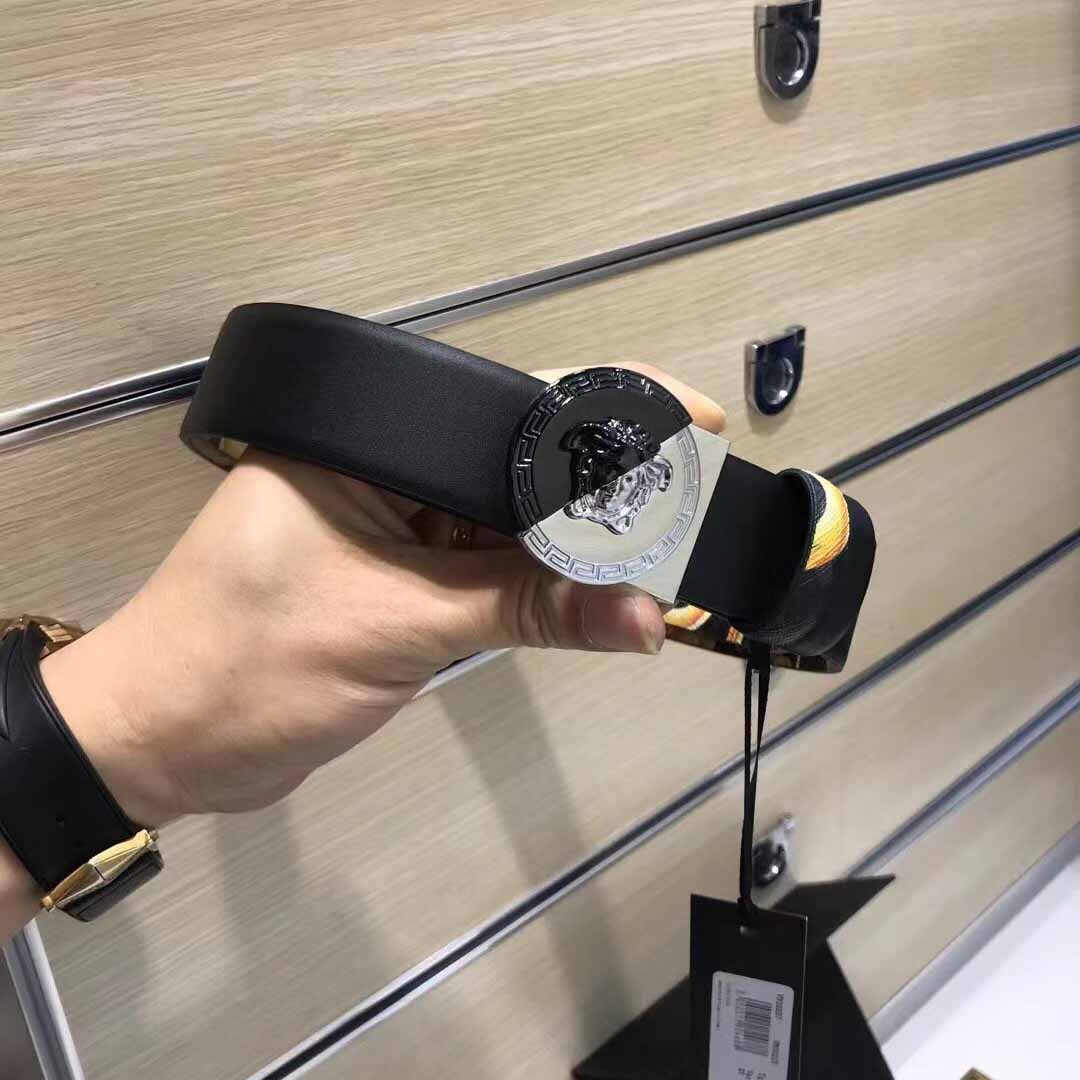Versace Leather Belt   35mm - PerfectKickZ