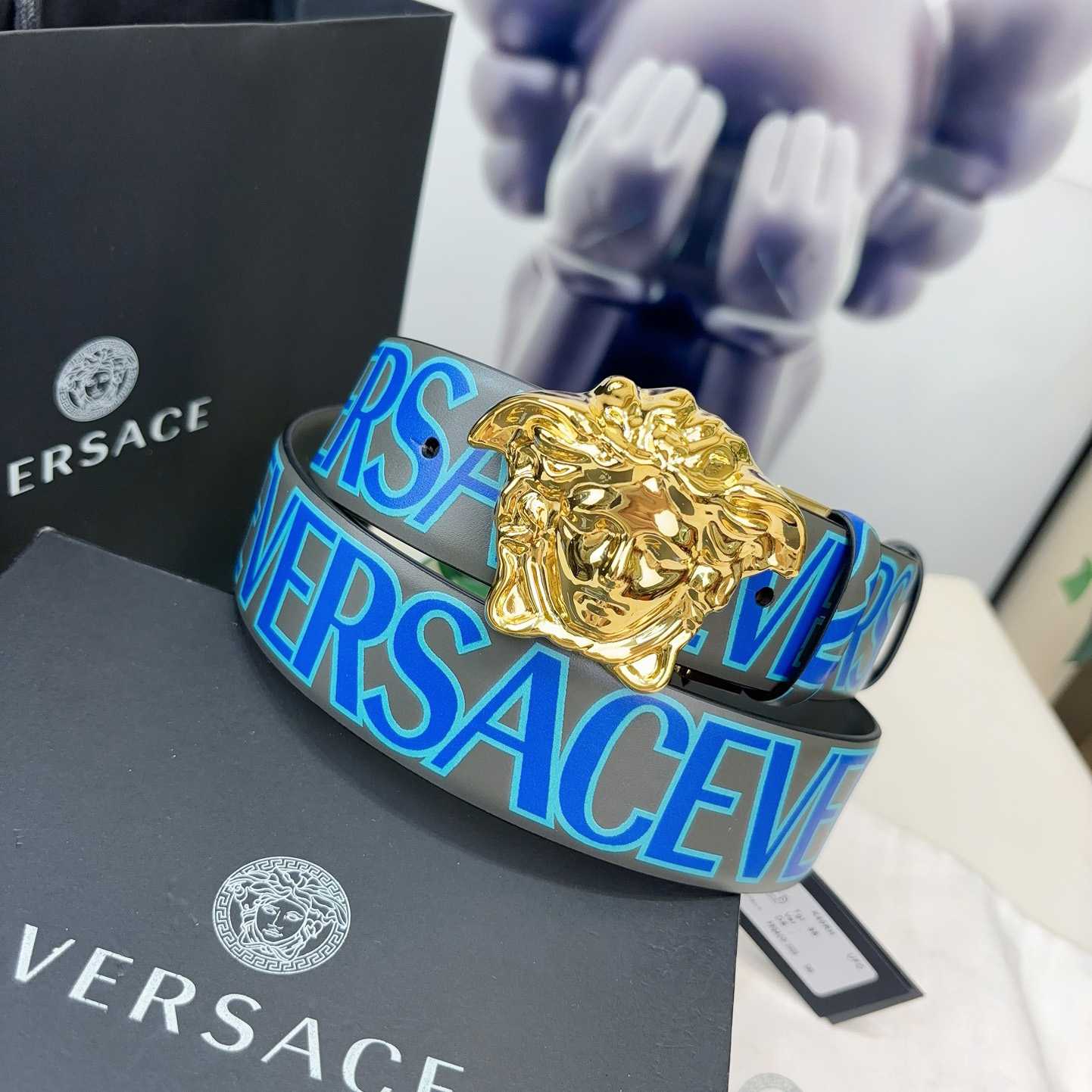 Versace Leather Belt   40mm - PerfectKickZ