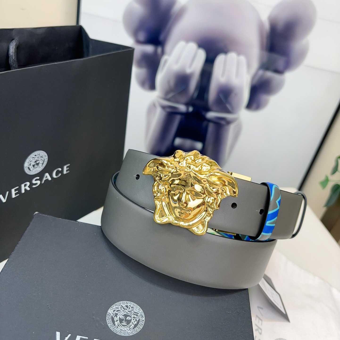 Versace Leather Belt   40mm - PerfectKickZ