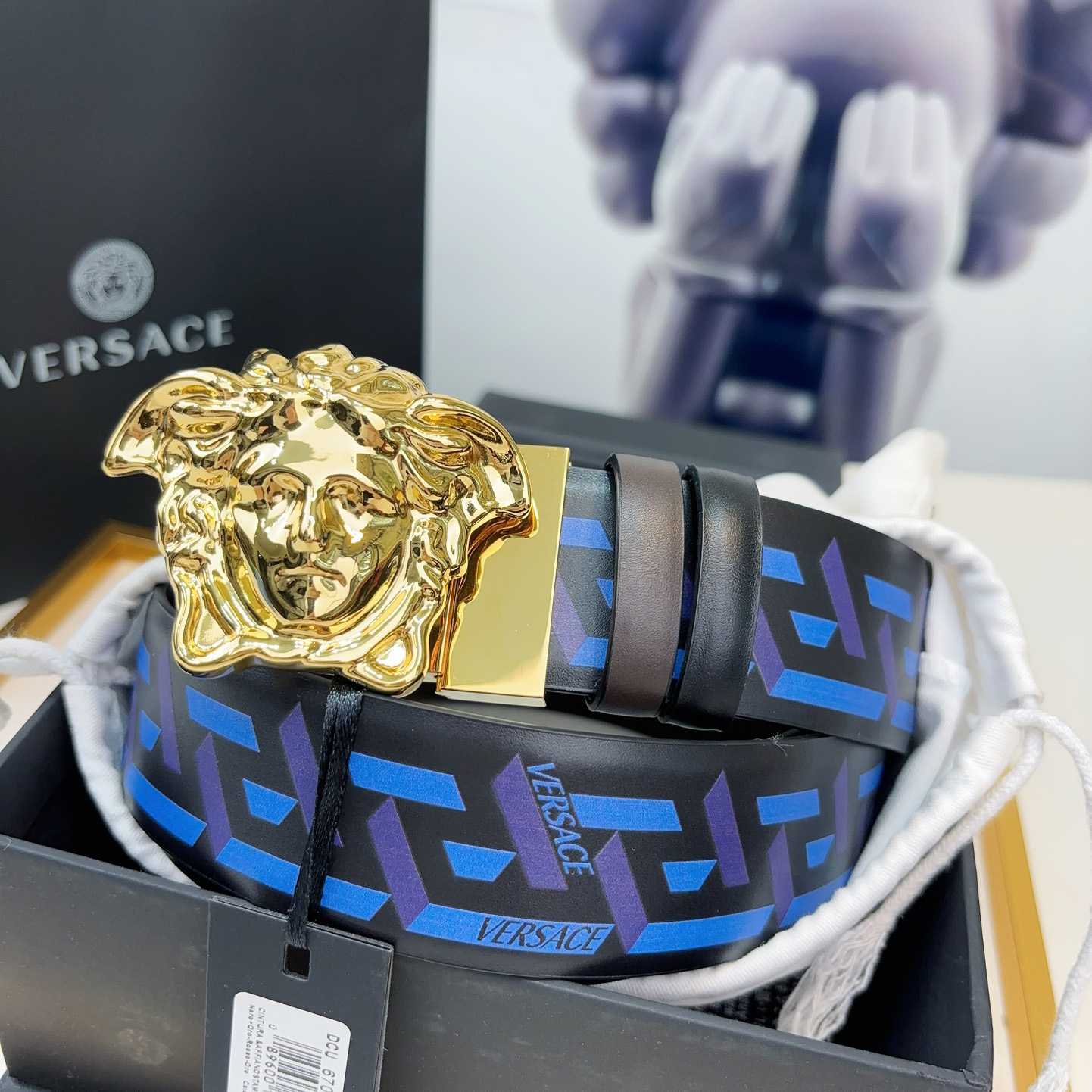 Versace Reversible Leather Belt    40mm - PerfectKickZ