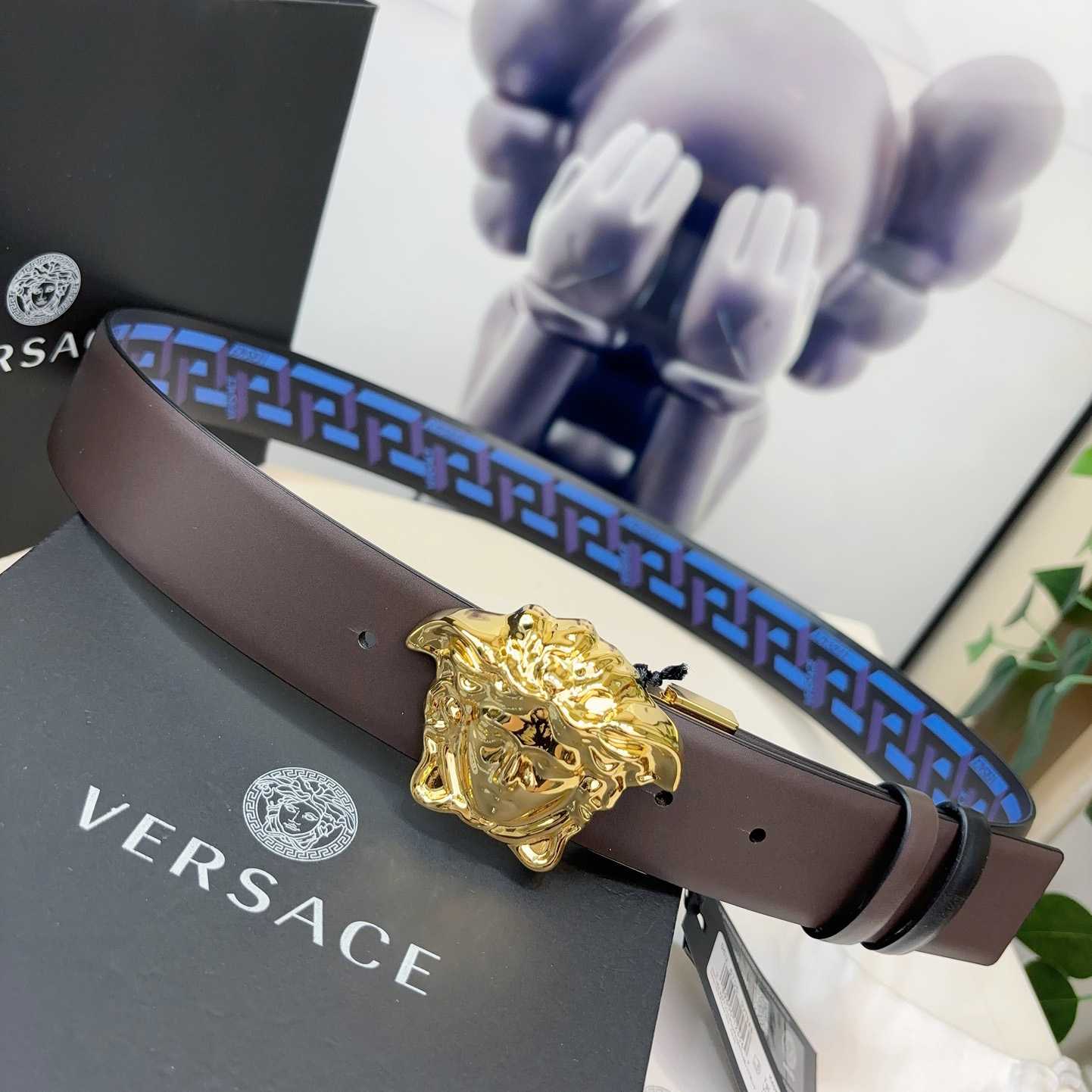 Versace Reversible Leather Belt    40mm - PerfectKickZ