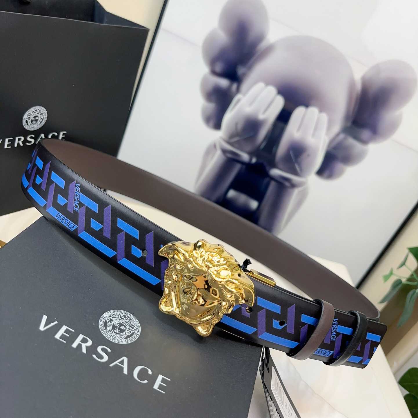 Versace Reversible Leather Belt    40mm - PerfectKickZ