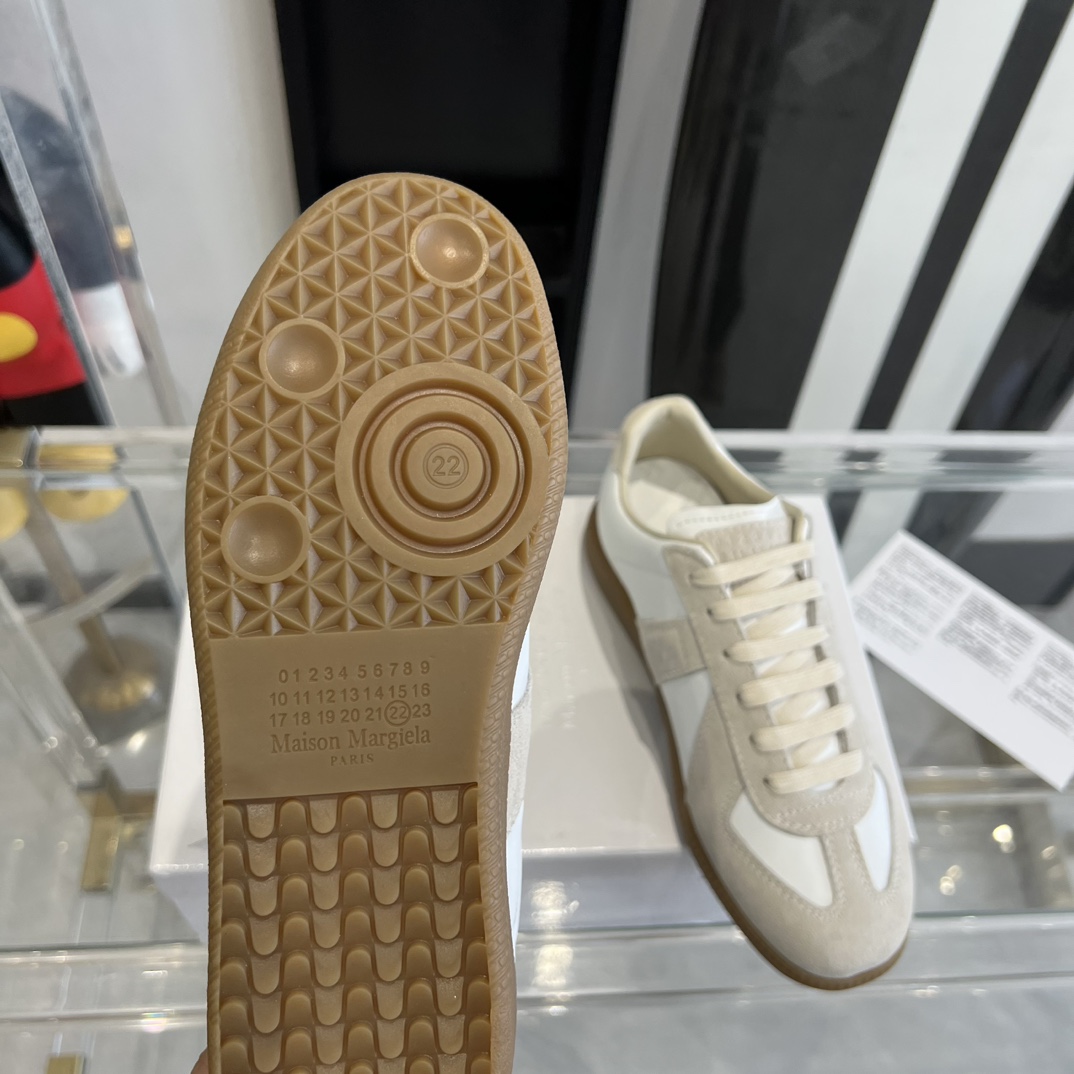 Maison Margiela Suede And Fabric Sneakers - PerfectKickZ