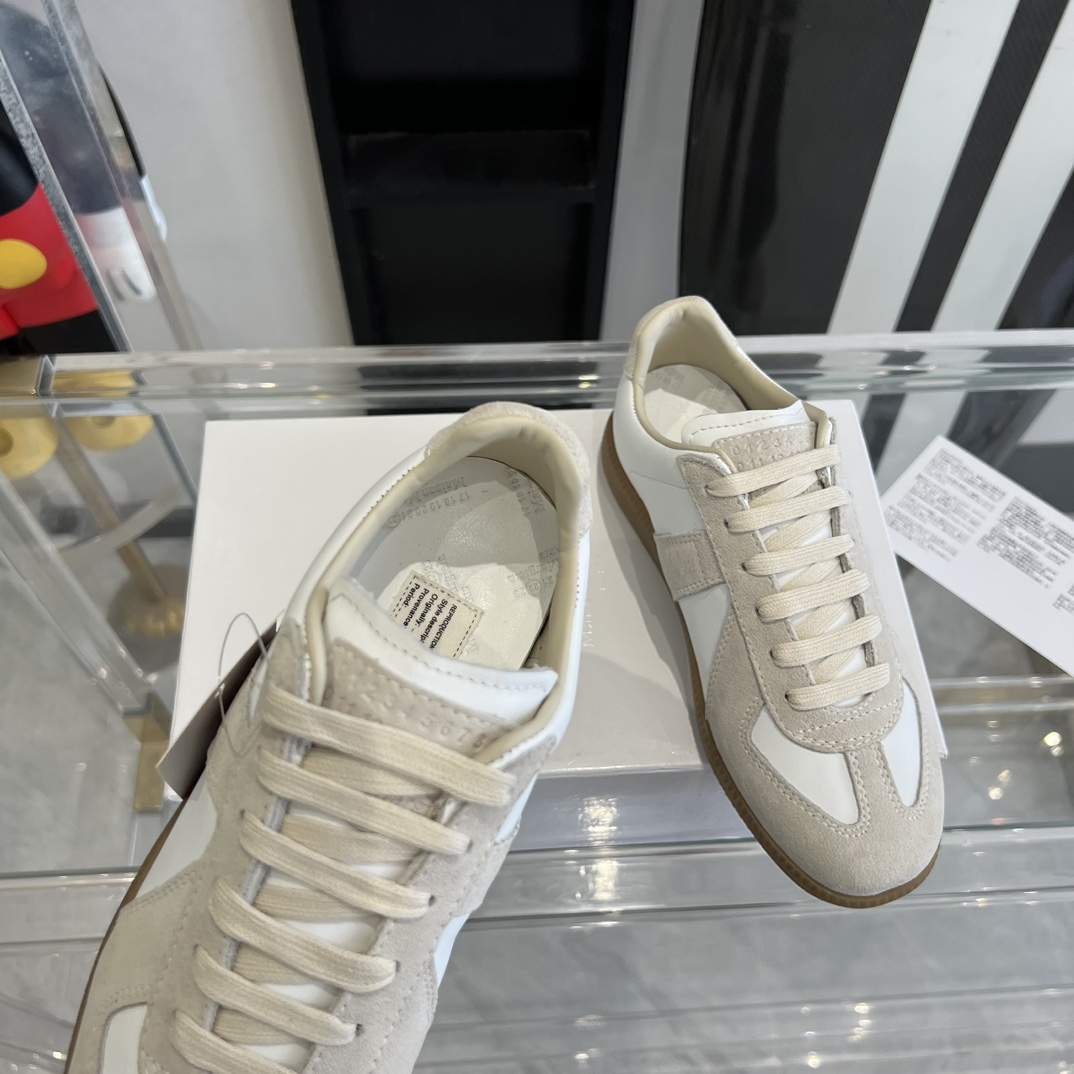 Maison Margiela Suede And Fabric Sneakers - PerfectKickZ