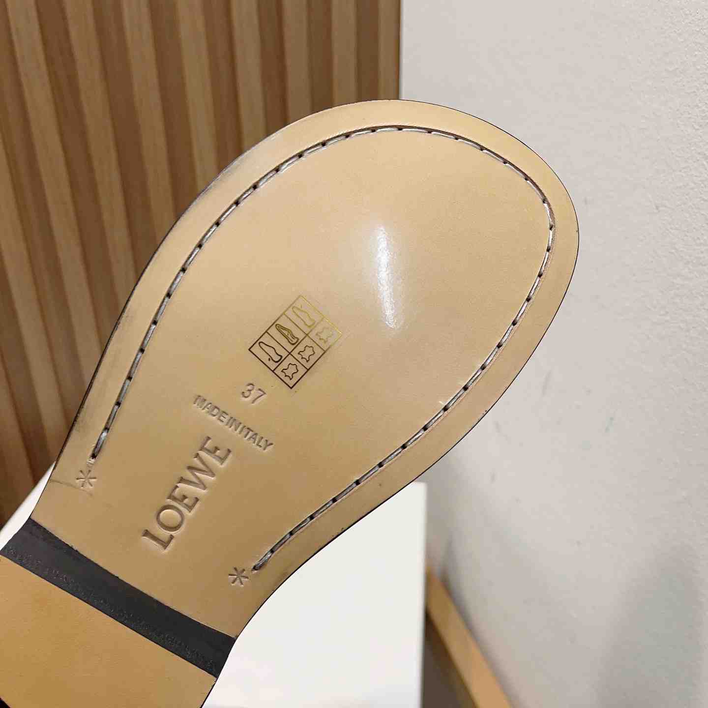 Loewe Campo Mary Jane Mule In Calfskin - PerfectKickZ