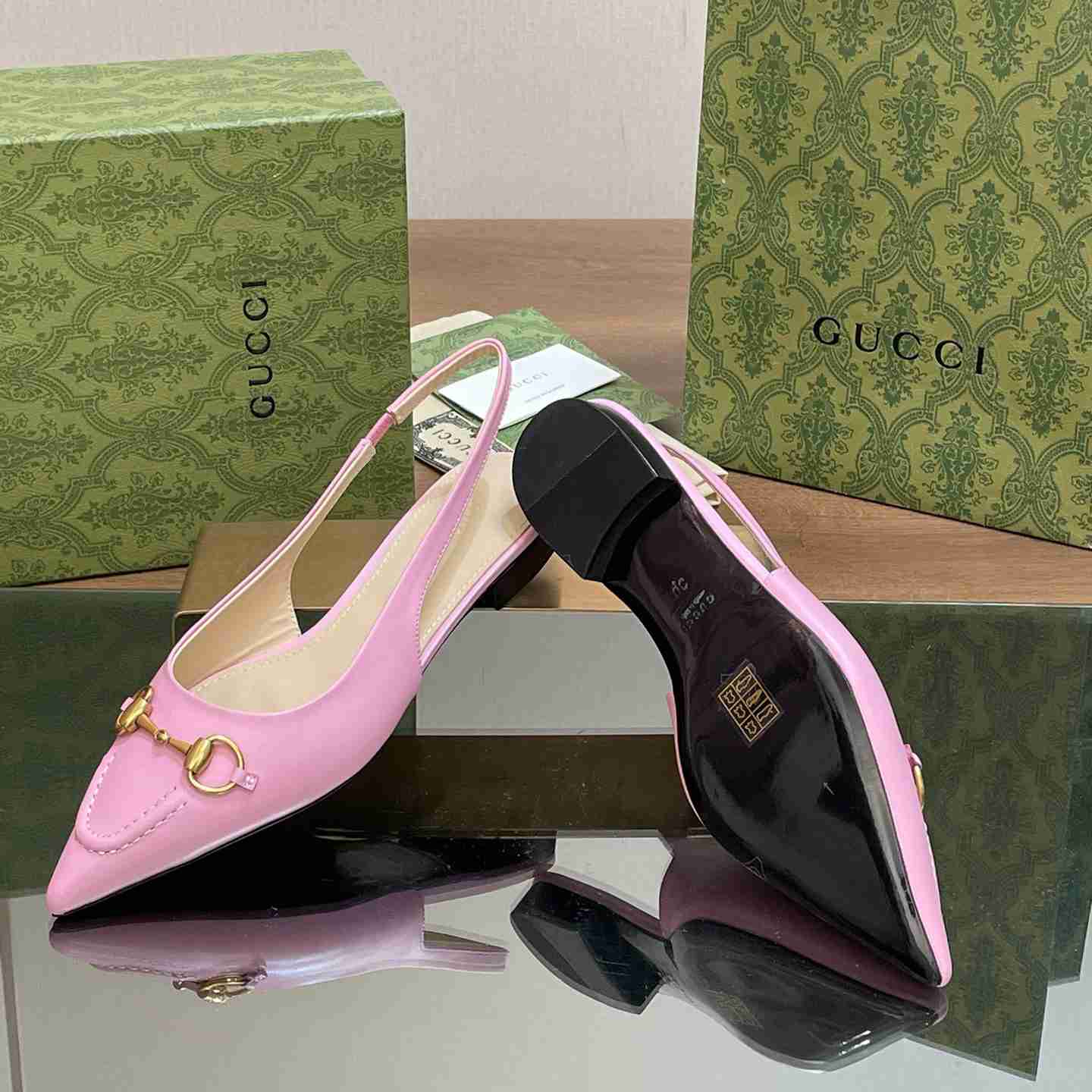 Gucci Women's Horsebit Slingback Ballet Flat - 