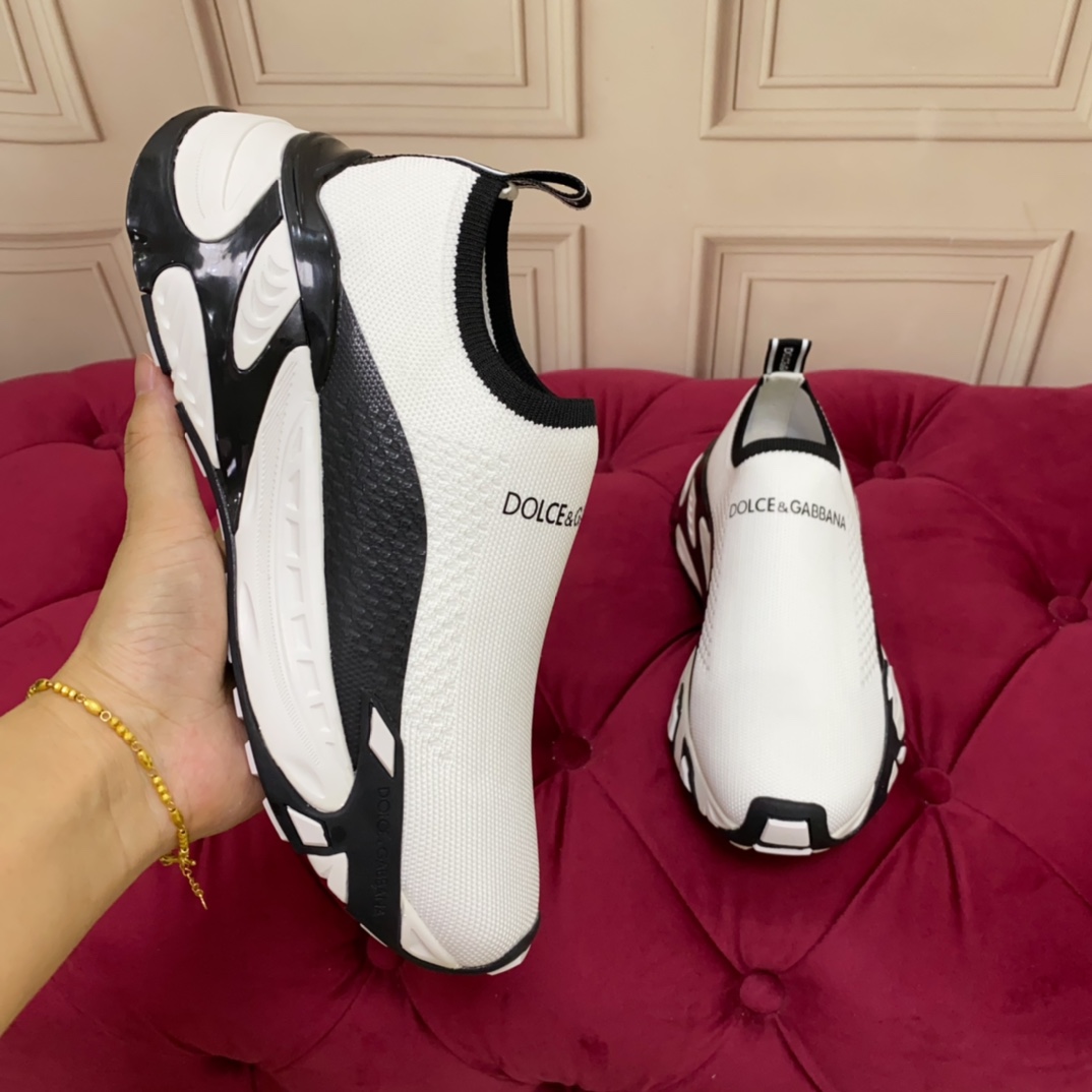 Dolce & Gabbana Stretch Mesh Fast Sneaker 'White' - PerfectKickZ