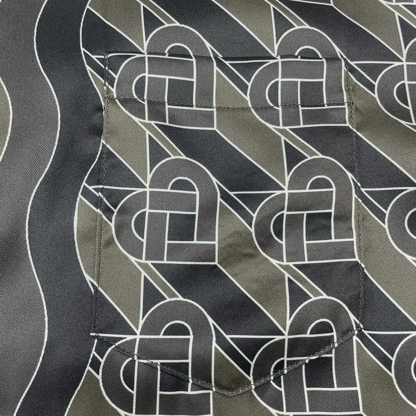 Casablanca Heart Monogram-print Silk Shirt  CA3462 - PerfectKickZ