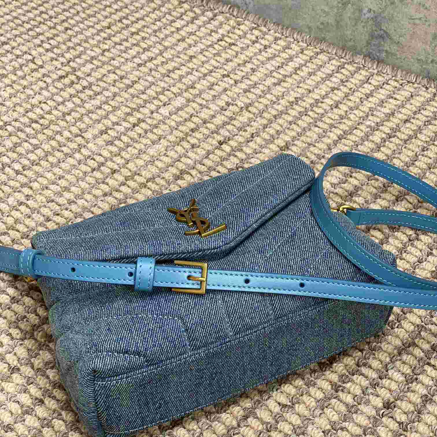 Saint Laurent Denim Shoulder Bag （0x7x15cm） - PerfectKickZ