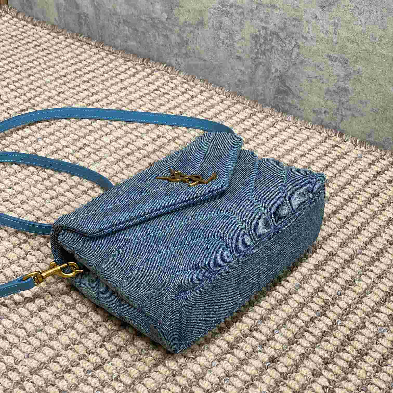 Saint Laurent Denim Shoulder Bag （0x7x15cm） - PerfectKickZ