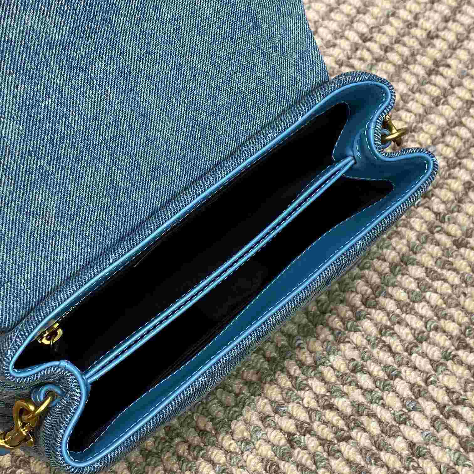 Saint Laurent Denim Shoulder Bag （0x7x15cm） - PerfectKickZ