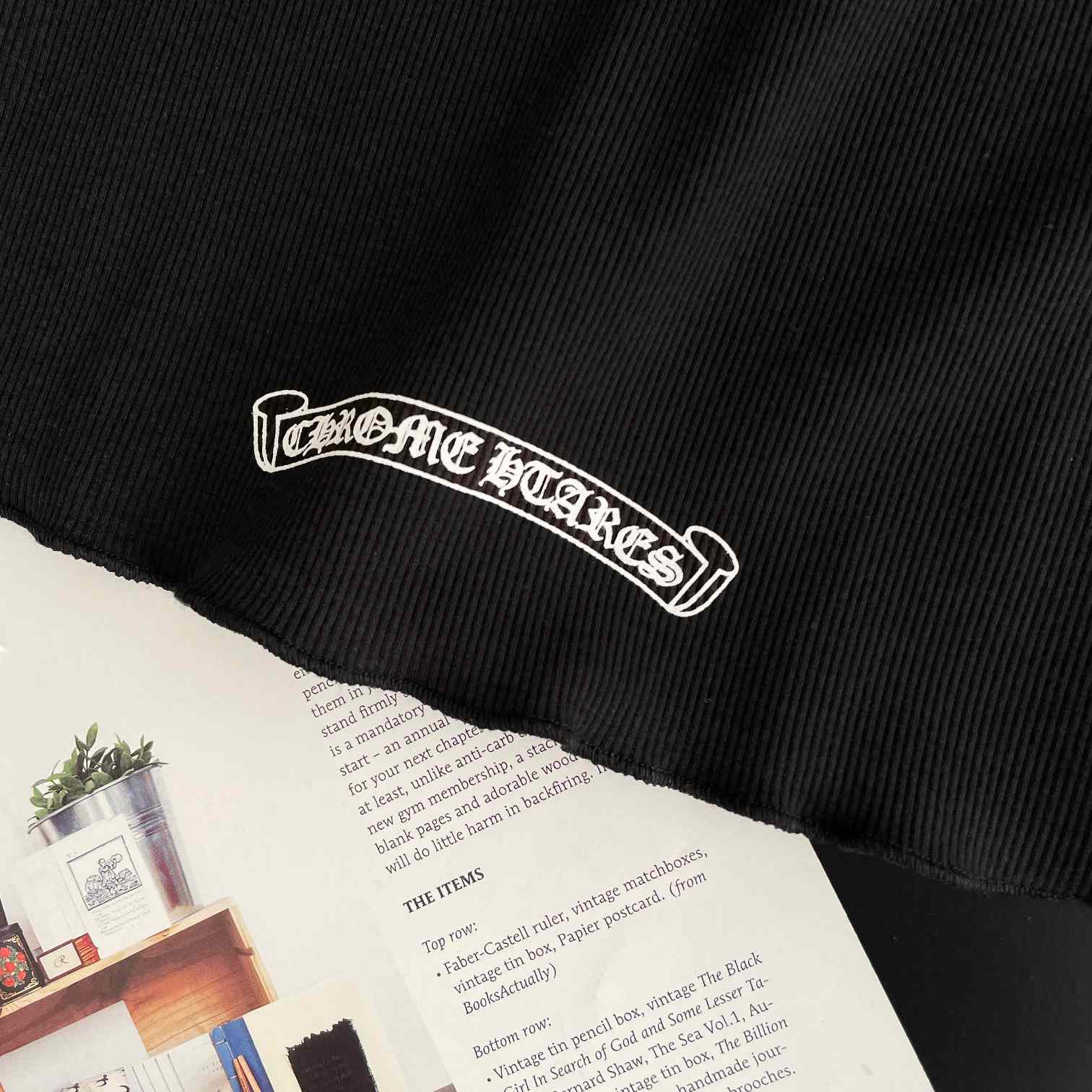 Chrome Hearts Black Vertical Logo Tank Top - PerfectKickZ