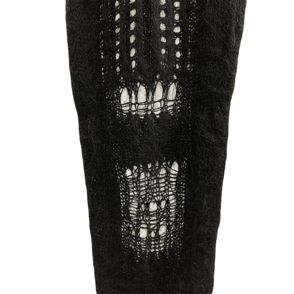 Rick Owens Ziggy Ripped Knitted Skirt - PerfectKickZ