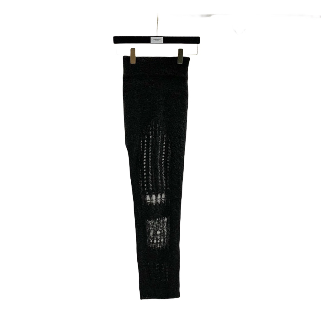 Rick Owens Ziggy Ripped Knitted Skirt - PerfectKickZ