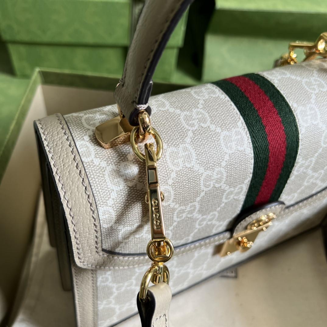 Gucci Ophidia GG Small Top Handle Bag(25-17.5-7cm) - 