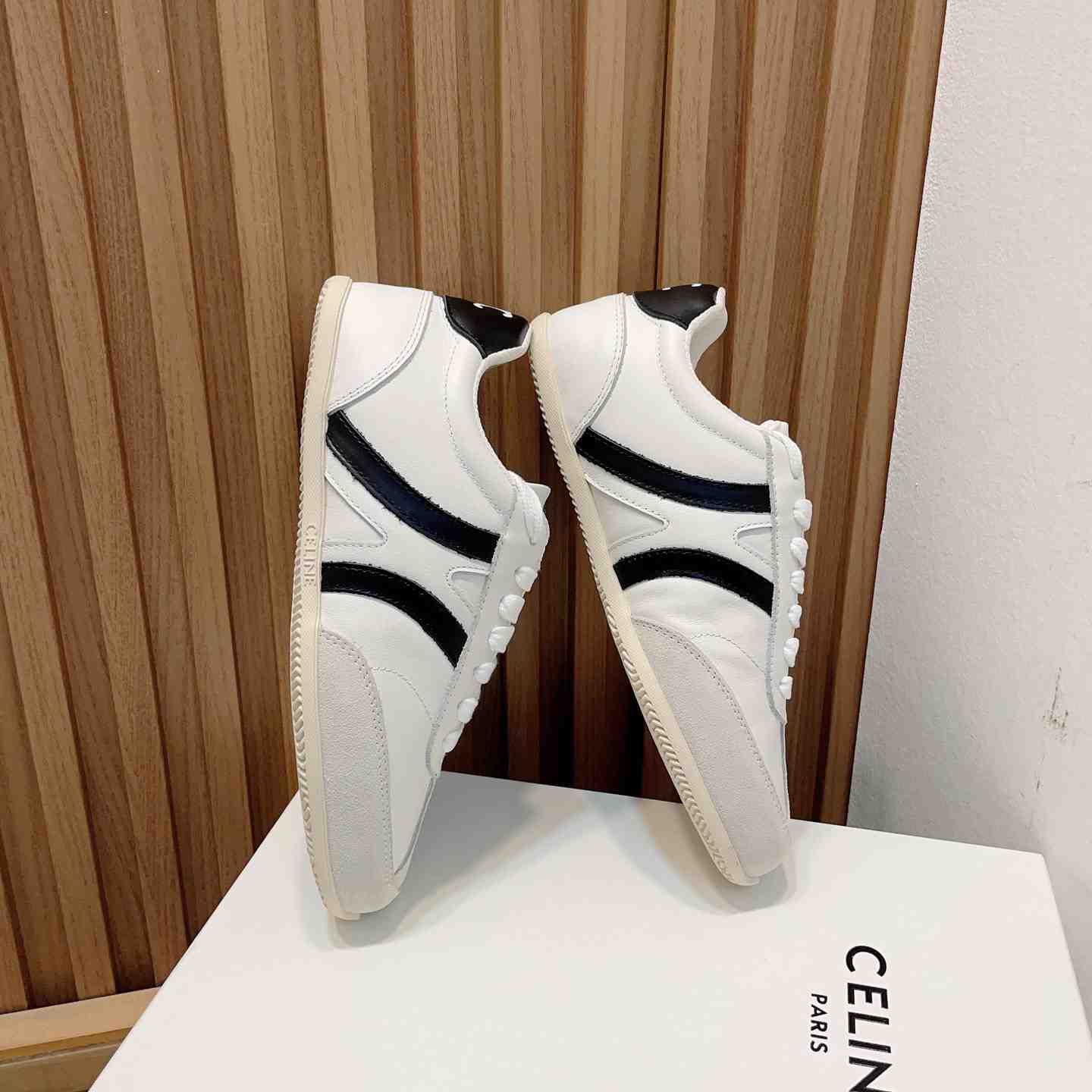 Celine Jogger Low Lace-up Sneaker In Calfskin & Suede Calfskin - PerfectKickZ