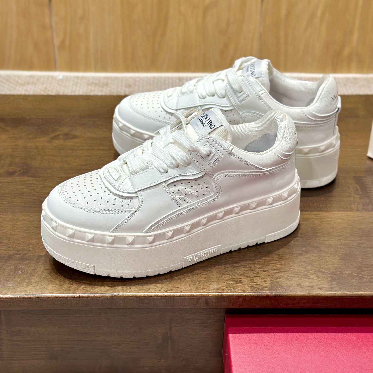Valenti Garavani Freedots XL Leather Sneakers - PerfectKickZ