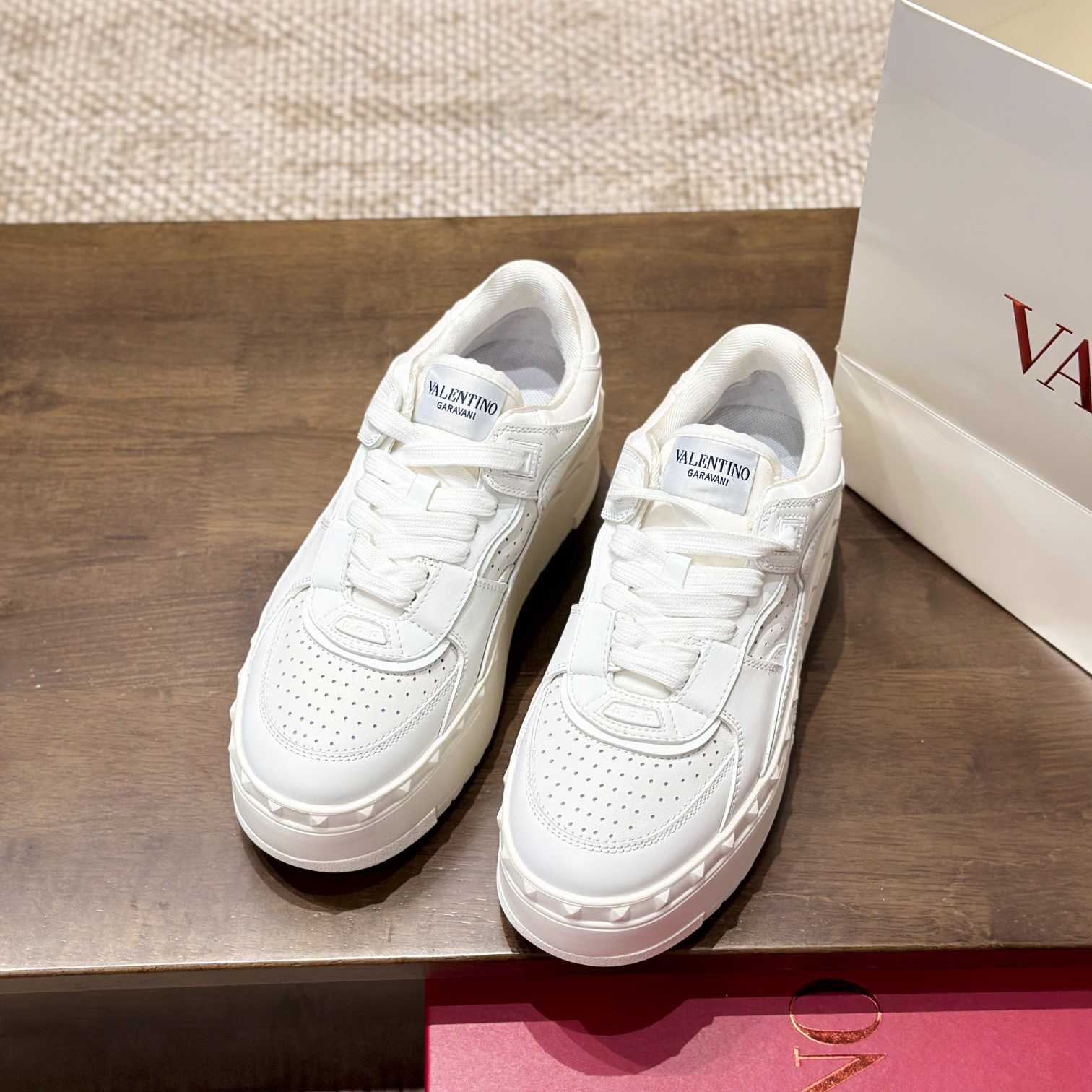 Valenti Garavani Freedots XL Leather Sneakers - PerfectKickZ