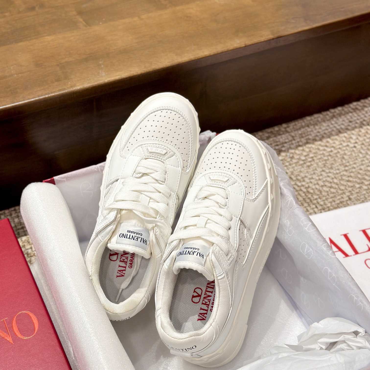 Valenti Garavani Freedots XL Leather Sneakers - PerfectKickZ